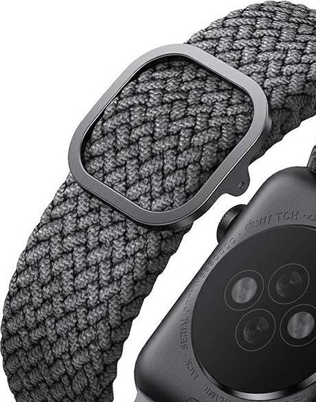 Produktbild Uniq Aspen Bracelet Tresse Apple Watch 44 42mm Gris Granite (Kunststoff)