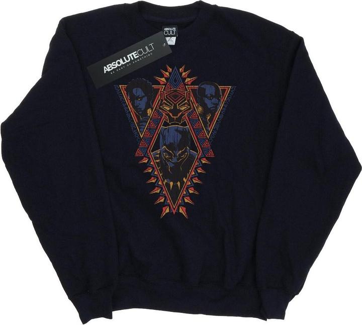 Black Panther Tribal Heads Sweatshirt
