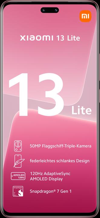 Actual product image Xiaomi 13 Lite (128 GB, Pink, 6.55", Dual SIM, 50 Mpx, 5G)