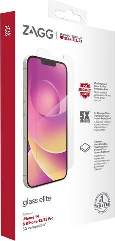 Actual product image Zagg InvisibleShield Glass Elite Screen Protector for iPhone 14/13/13 Pro (1 Piece, Apple iPhone 16e)