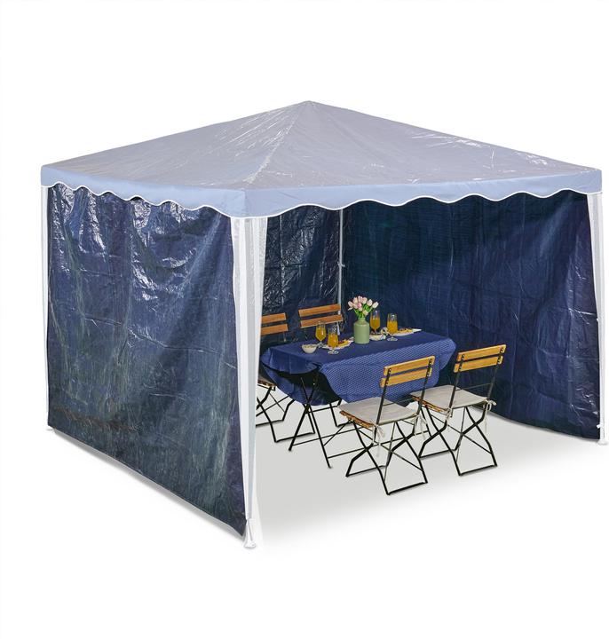 Relaxdays 3x Pavillon-Seitenteile (10 cm, 300 cm)
