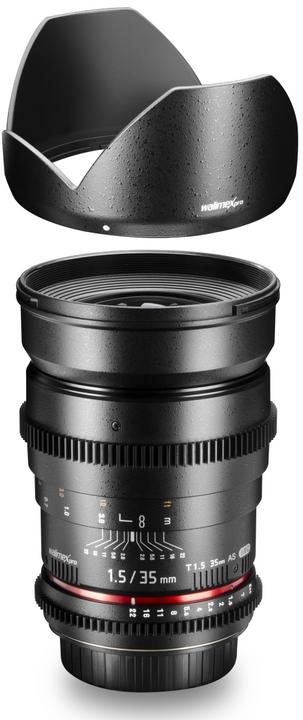 Produktbild Walimex pro Pro DSLR Video Objektiv 35mm, f/1.5, Nikon (Nikon F, Vollformat)