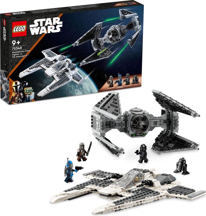 Image du produit LEGO Mandalorian Fang Fighter vs. Tie Interceptor (75348, LEGO Star Wars)