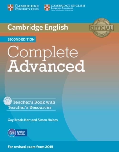 Image du produit Cambridge English. Second Edition. Complete Advanced. Teacher's Book (Anglais, Brook-Hart Guy Haines Simon, 2015)