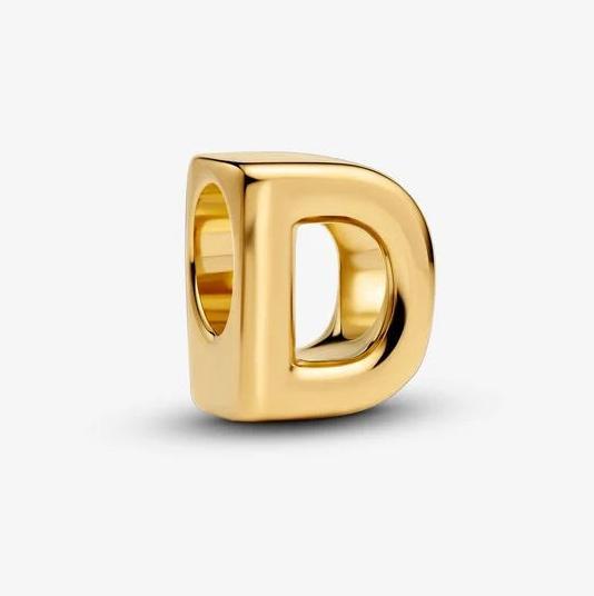Image du produit Pandora Charm Lettre D Plaqué Or (Plaqué or)