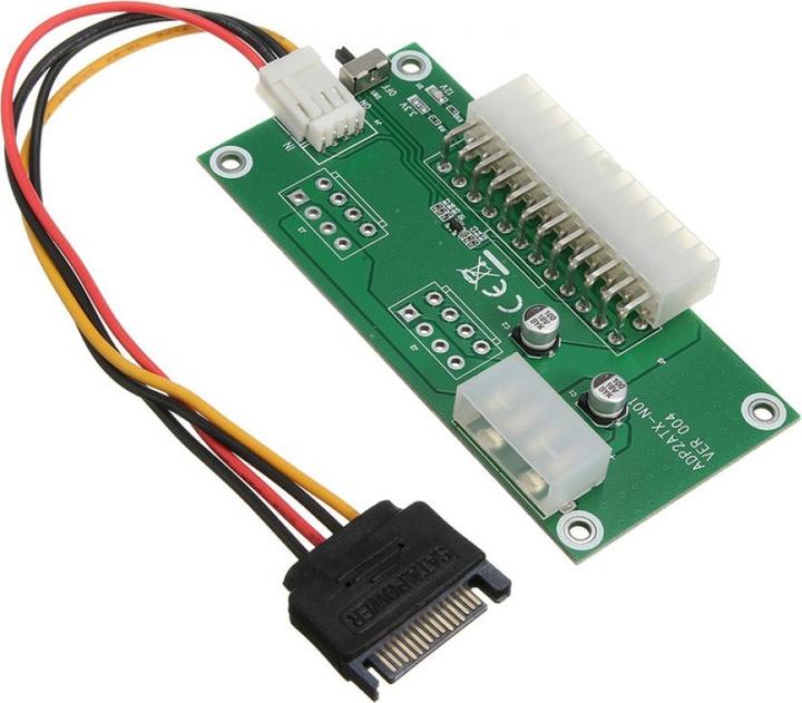 PowerGuard Scheda di avvio dell'adattatore di alimentazione doppia ATX a 24 pin con cavo SATA