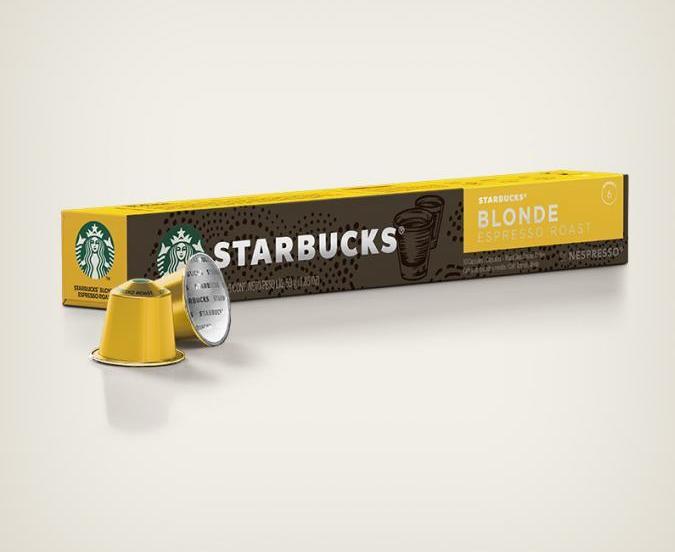 Actual product image Starbucks Blonde Espresso Roast by Nespresso Blonde Roasts (10 x Port.)