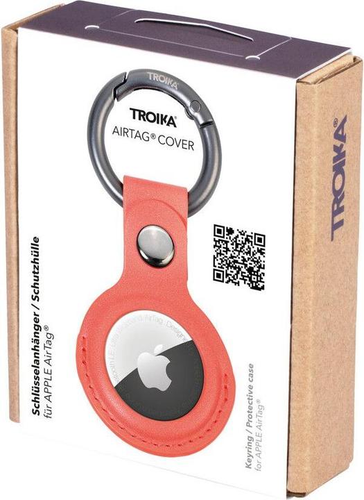 Produktbild Troika Schlüsselanhänger Airtag Cover Orange, Motiv: Rund