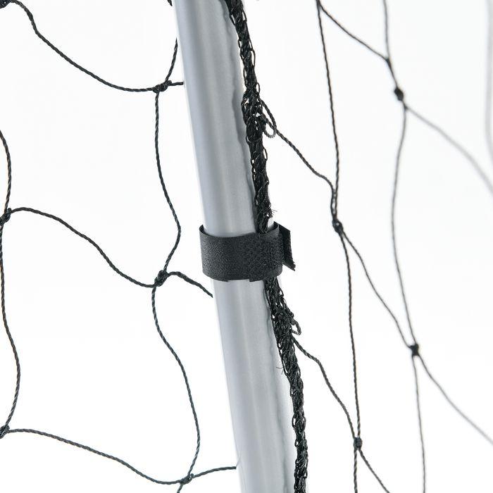 Image du produit Swisshandel24 Fussballtor mit PE-Netzgewebe, Fussball-Tor für Kinder und Erwachsene, Stahl, Grau