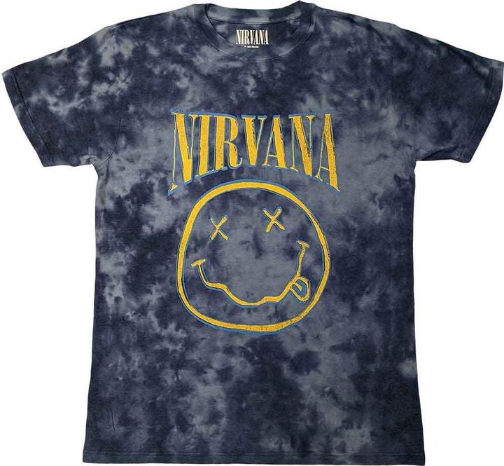 Actual product image Nirvana Happy Face Blue Stroke (L)