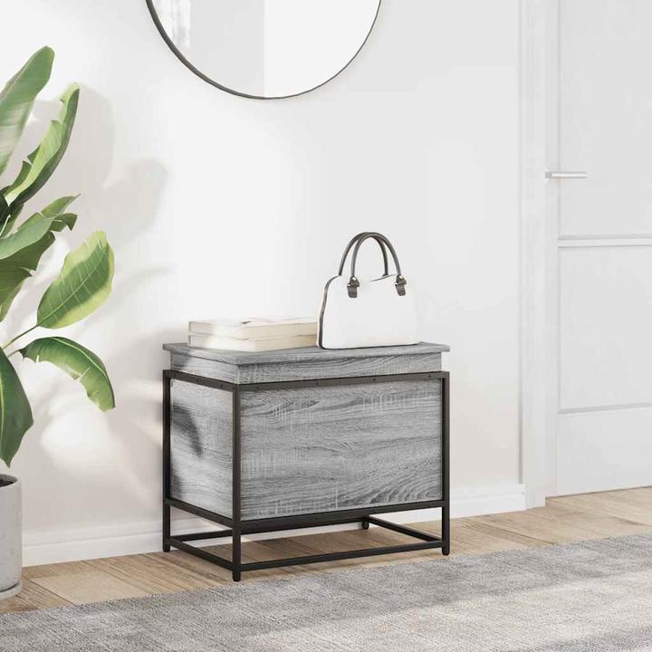 Actual product image VidaXL Storage box lid toy box cushion box cushion box grey Sonoma (123 l)