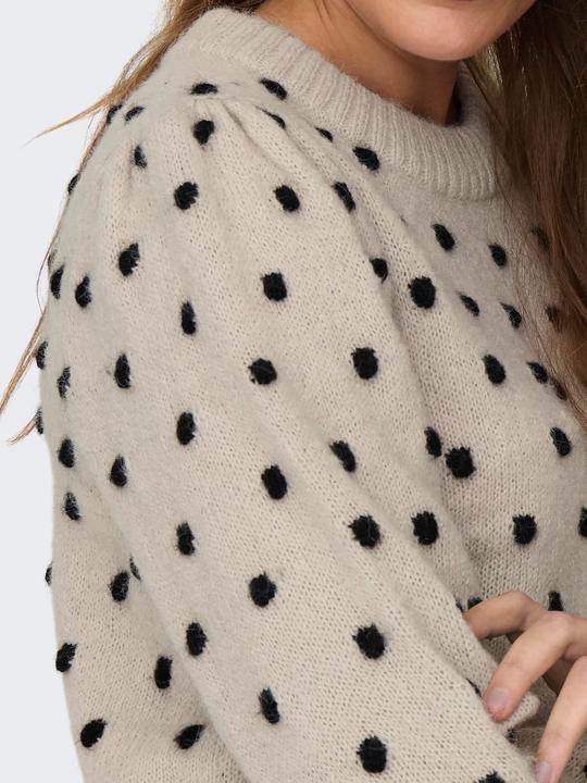 Image du produit JdY JDYSIGRID LIFE L/S ONECK PUFFDOT PUL KNT Pull en maille (XS)