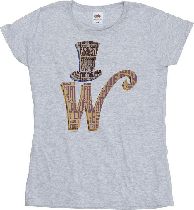 Willy Wonka & the Chocolate Factory W Logo Hat TShirt (L)
