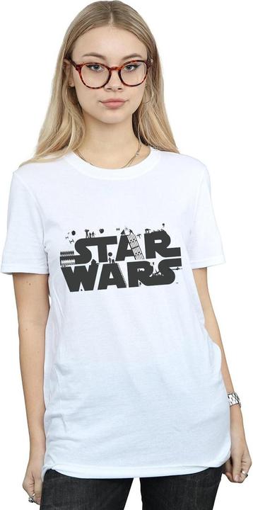 Immagine prodotto Star Wars Minimalist Logo Maglietta Ampia Donna (L)
