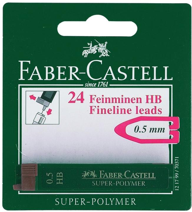 Produktbild Faber-Castell Schreibmine Feinmine Super Polymer 0.5 mm, Schwarz (Ersatzmine, Schwarz, 0.50 mm)
