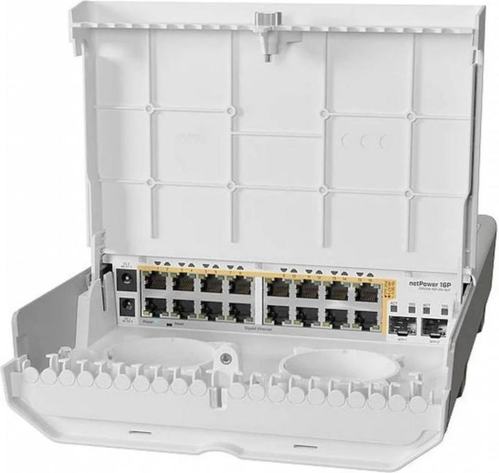 Productafbeelding MikroTik PoE+ Switch netPower 16P, Outdoor 18 Port (18 Havens)
