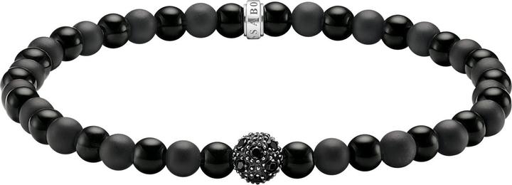 Thomas Sabo Talisman Armband positive Energie Obsidian (17 cm, 925er Silber)