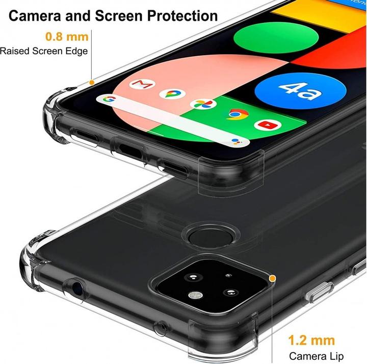 Produktbild Screenguard Google Pixel 4a Hülle Crystal Soft Airbag Bumper (Google Pixel 4a)