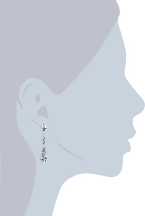 Immagine prodotto Lulu & Jane Lega di metallo decorata con cristalli Swarovski® Perlina di vetro argento - 33644 (Lega metallica)
