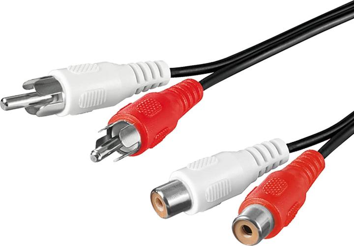 Actual product image Goobay Stereo extension cable 2x RCA (1.50 m, Extension)