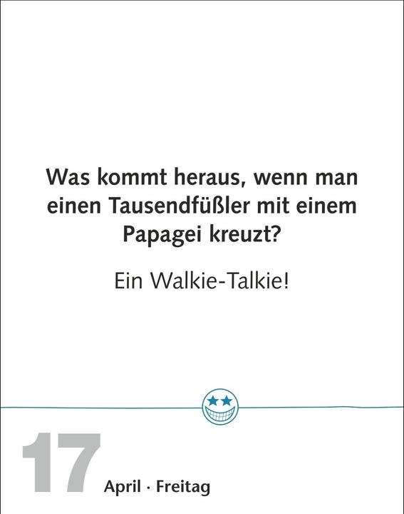 Produktbild Harenberg Beste Witze Tagesabreisskalender 2026 (Harter Einband, Deutsch)