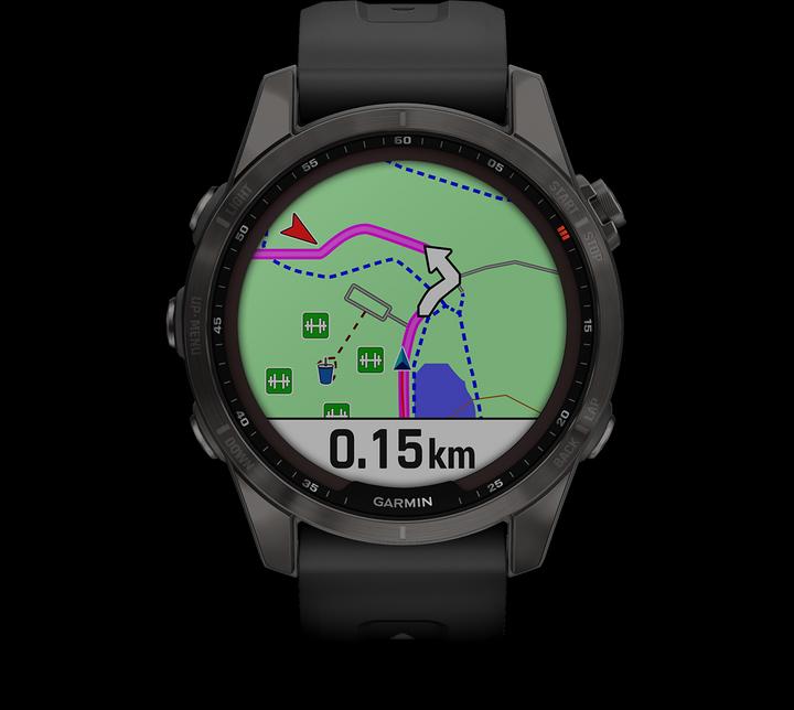 Actual product image Garmin fenix 7S Sapphire Solar (42 mm)