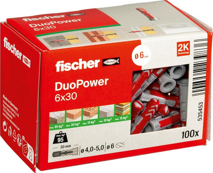 Produktbild Fischer 94623 Unidue UX 6X35 R WH NV (100 Stk.)