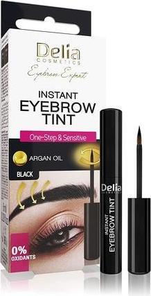 Actual product image Delia Cosmetics Eyebrow Expert Instant Eyebrow Tint Black with Argan Oil 6ml - 20 Applications (6 ml)