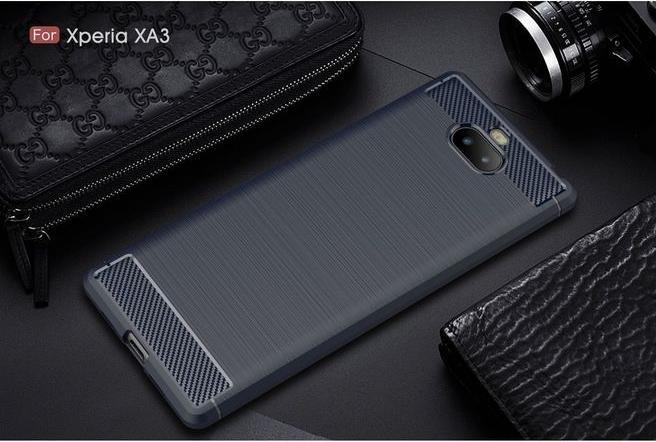 Image du produit MU Style Série de boîtiers souples en fibre de carbone TPU (Sony Xperia XA3)