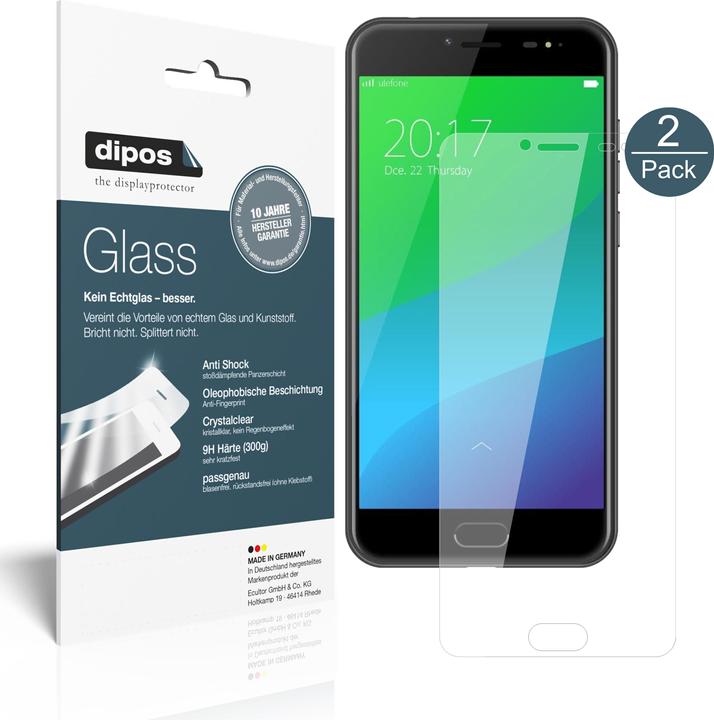 Immagine prodotto Dipos Pellicola Protettiva Anti-Shock (2 Pezzo/i, Ulefone Gemini Pro)