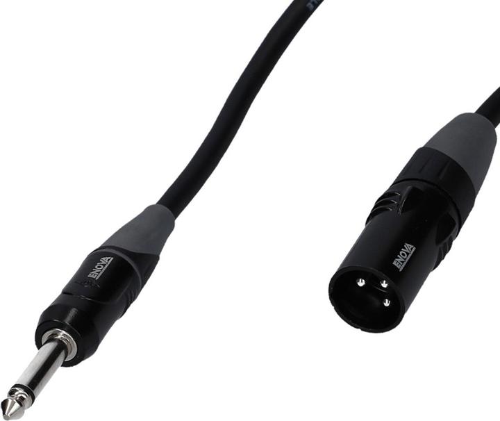 Produktbild Enova XLR M Jack Kabel - XLR male auf Klinke mono Adapterkabel asymmetrisch 2 pin 5 Meter (5 m, XLR)