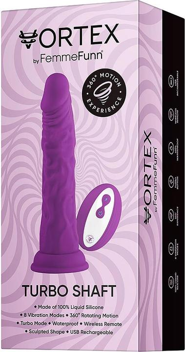 Actual product image Femme Funn Realistic Lifelike 8.2" Inch Silicone Vibrator Female Sex Toy Wireless Turbo Shaft Dildo Vibe Harnes