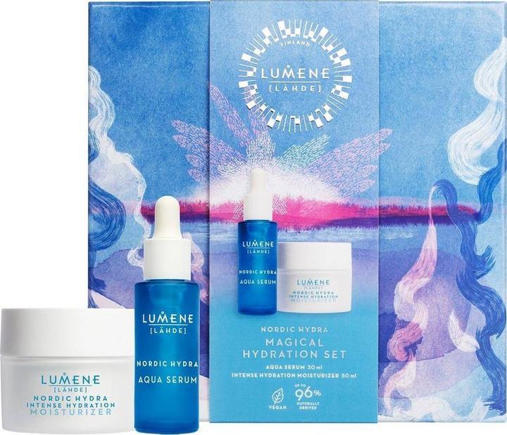 Actual product image Lumene LUMENE SET Magical Hydration Nordic Hydra Intense Hydration 50ml + Aqua Serum 30ml nawilżający krem (50 ml)