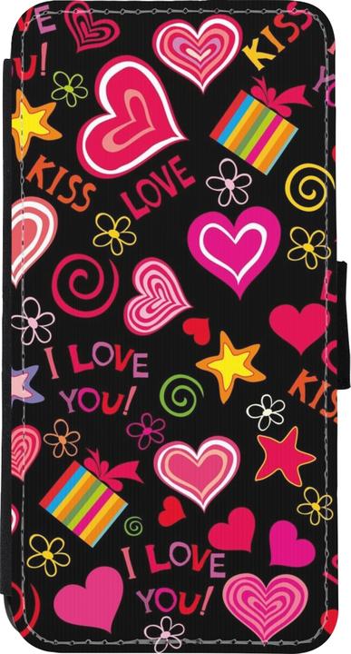Image du produit PhoneLook Coque Wallet noir Valentine 2023 love symbols (Apple iPhone XR)