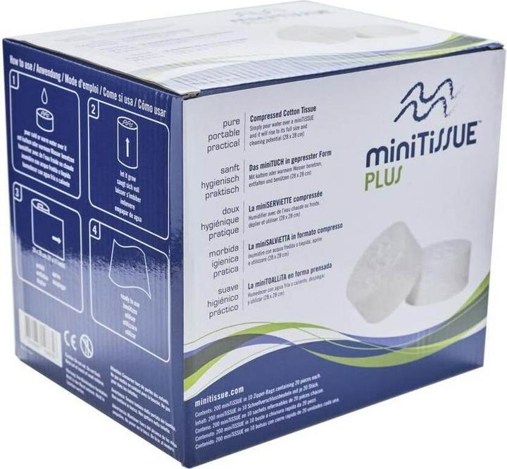 Produktbild MiniTissue Taschentücher BoxBC200 Plus 10 x 20 Stück