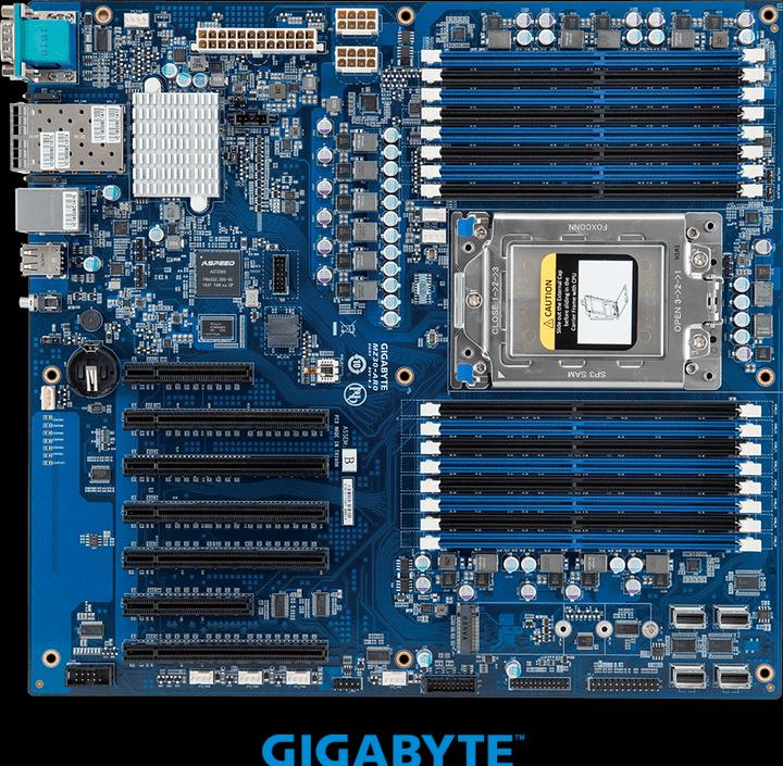 Actual product image Gigabyte MZ31-AR0 (SP3, AMD SoC, E-ATX)