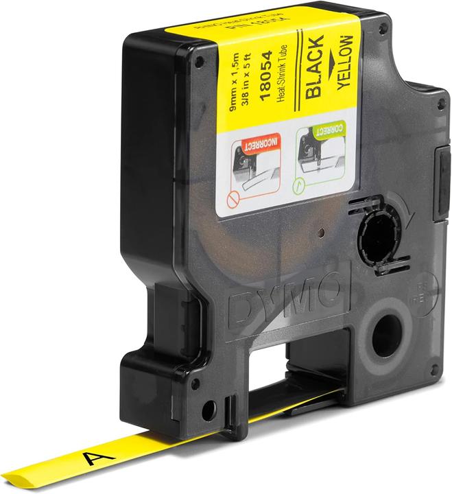 Produktbild Dymo Schrumpfschlauch-Kabeletiketten (0.90 cm, Gelb)