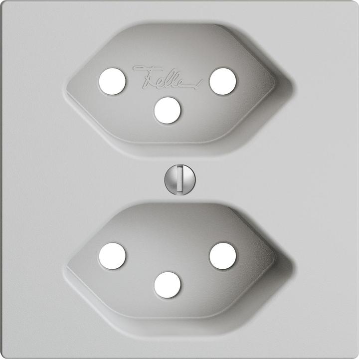 Image du produit Feller Kit de cache prise 2xT13 gris clair