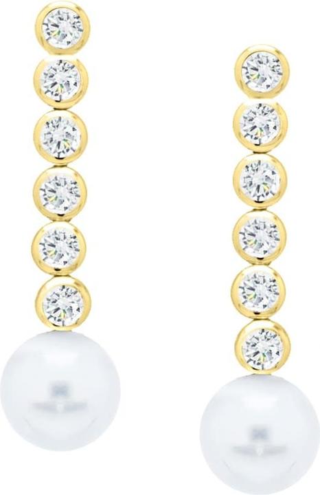 Candy Ohrringe Tilka, 925 Sterling Silber, vergoldet (18k vergoldet, 925er Sterling Silber)