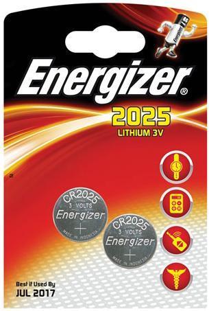 Produktbild Energizer 2025 Lithium (2 Stk., CR2025, 165 mAh)