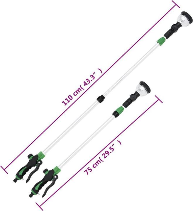 Produktbild VidaXL Teleskop-Sprühlanze mit 10 Mustern 75-110 cm