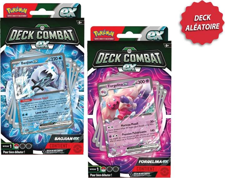 Produktbild Pokémon JCC - Deck Combat Baojian-ex ou Forgelina-ex (1x deck aléatoire) (Deck)
