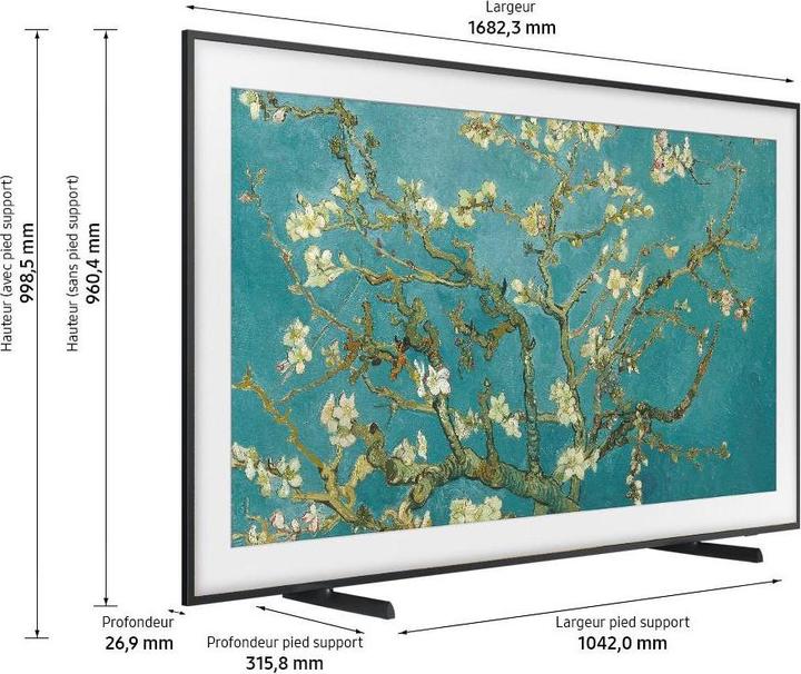 Produktbild Samsung The Frame QE75LS03B (75", LS03B, QLED, 4K, 2023)