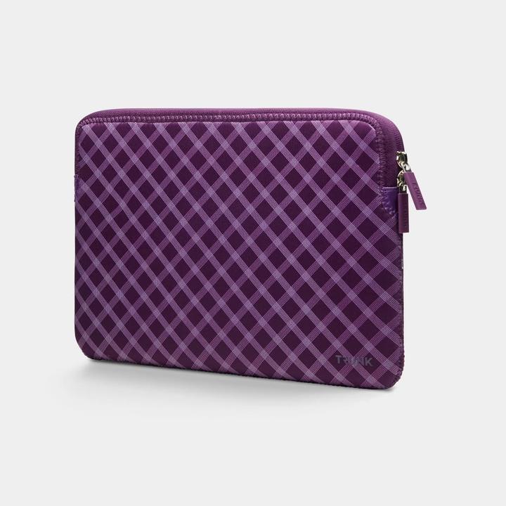Actual product image Trunk 13" MacBook Pro & Air Sleeve, Medium Purple Tartan (13", Apple)
