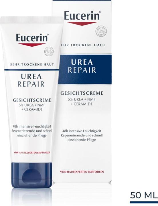 Actual product image Eucerin Urea Repair Face Cream 5% Urea (50 ml, Day cream)