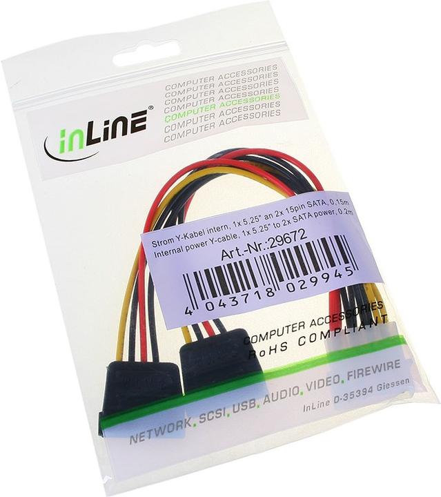 Actual product image InLine SATA Y-cable
