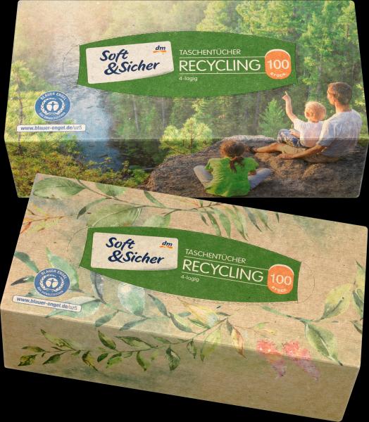 Image du produit dm Soft&Sicher Boîte de mouchoirs recyclés