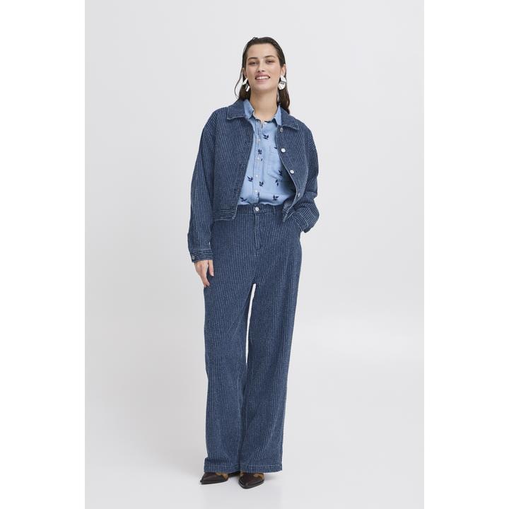 Actual product image B.young Kanilla Dobby Denim (36)