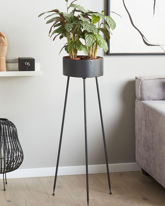 Produktbild Beliani Pflanzenständer schwarz ⌀24 cm LEIKA (33 cm)