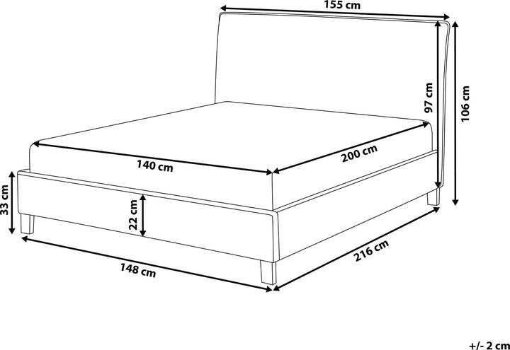 Actual product image Beliani Sennez (140 x 200)